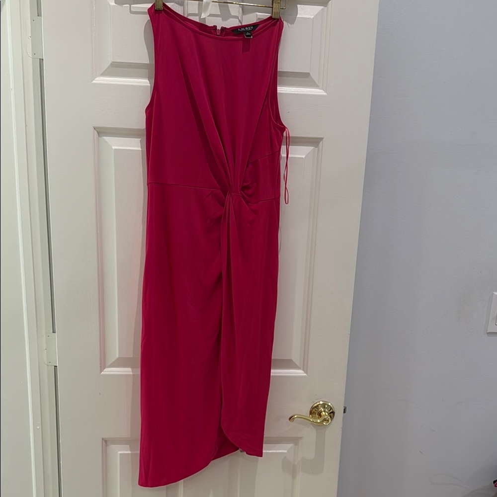 Ralph Lauren Fuchsia Asymmetrical Dress